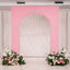 8ft Pink Spandex Backdrop Stand Cover for Arc de Triomphe Stand, Stretch Fitted Floral Balloon Frame Wedding Arch Cover