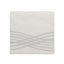 20 Pack Linen-Like Paper 5"x5" Napkins White - Silver Foil Wave Design Airlaid Cocktail Napkins