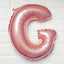 16" Blush Mylar Foil Letter Balloons