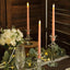 3-Pack LED Decorative Lighting Warm Flickering Blush - Flameless Taper Candles 11"