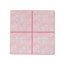 25-Pack Paper Cocktail Napkins with French Toile Print White/Pink - Highly Absorbent 2 Ply Disposable Napkins 6.25"x6.25"