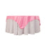 Lamour Satin 72"x72" Table Overlay Square Tablecloth Pink - Smooth Finish Table Topper