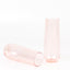 12 Pack Plastic Champagne Glasses in Transparent Blush, Reusable Lightweight Champagne Flutes 9oz