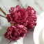 11" Mulberry Real Touch Artificial Silk Peonies Flower Bouquet
