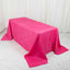 Taffeta 90"x132" Rectangle Tablecloth Fuchsia - Seamless Accordion Crinkle Table Cover