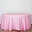 Polyester 120" Round Tablecloth Pink - Seamless Wrinkle-Resistant Table Cover