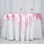 Satin 60"x60" Table Overlay Square Tablecloth Pink - Smooth Silky Touch Table Cover