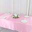 Satin Rectangular 60"x102" Tablecloth Pink - Smooth and Lustrous Table Cover