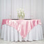 Satin 72"x72" Table Overlay Square Tablecloth Pink - Smooth Finish Table Cover