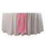 Scuba Polyester 12"x108" Table Runner Pink - Wrinkle-Free Table Linen