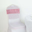 5 Pack Sequin Spandex Chair Sashes Pink - Stretch Chair Bands 6"x15"