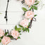 6ft Blush Artificial Silk Peony Hanging Flower Garland, Faux Vine