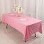Scuba Rectangular 60"x102" Tablecloth Pink - Wrinkle Free & Stain Resistant Table Cover