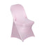 10 Pack Stretch Spandex Chair Covers Pink for Folding Chairs - Durable 160GSM Fitted Slipcovers