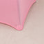 Spandex 30" Round Cocktail Table Cover Pink - Easy to Maintain Stretch Fitted Highboy Tablecloth