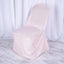 Polyester Slip On Banquet Chair Covers Blush - Stain-Resistant Reusable Durable Fabric