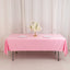 Scuba Rectangular 60"x102" Tablecloth Pink - Wrinkle Free & Stain Resistant Table Cover