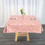 Polyester 54"x54" Square Tablecloth Dusty Rose with Gold Foil Geometric Pattern - Wrinkle-Resistant & Durable Table Cover