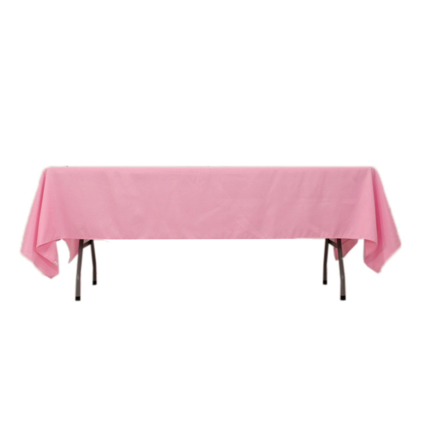 Premium Polyester 60"x102" Rectangle Tablecloth Pink - Durable 220GSM Wrinkle-Resistant Table Cover