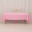 Premium Polyester 60"x102" Rectangle Tablecloth Pink - Durable 220GSM Wrinkle-Resistant Table Cover