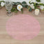 50 Pack Disposable Pink Placemats, 13" Non-Woven Mesh Fiber Round Table Mats for Dining & Events