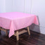 Polyester Square 70"x70" Tablecloth Pink - Wrinkle-Resistant & Durable Table Cover