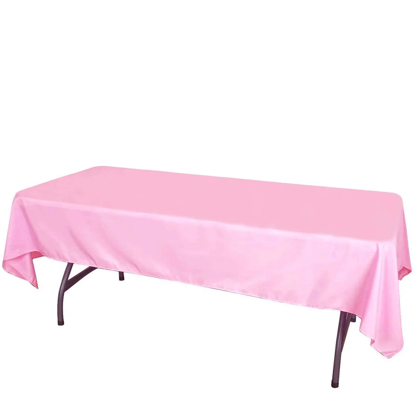 Polyester 60"x102" Rectangle Tablecloth Pink Polyester - Durable and Stylish Table Cover