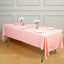5-Pack Plastic Table Covers Pink Checkered Rectangle - Durable PVC Disposable Covers for Events 54"x108"