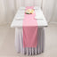 Scuba Polyester 12"x108" Table Runner Pink - Wrinkle-Free Table Linen