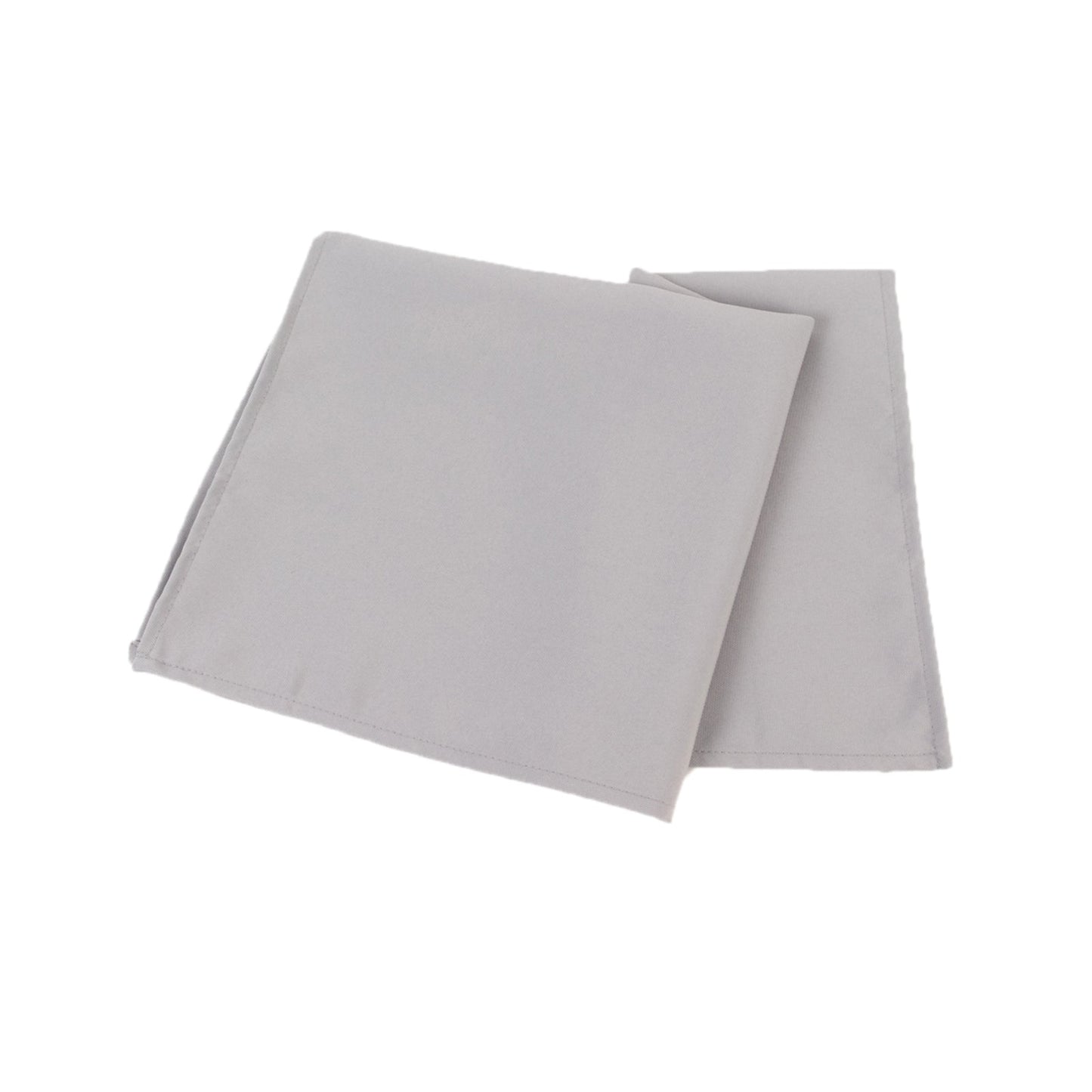 5 Pack Premium Polyester 20"x20" Napkins Silver - Wrinkle-Resistant & Durable Dinner Napkins