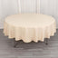 Premium Polyester 90" Round Tablecloth Beige - Stain and Wrinkle-Resistant Design with 220GSM Thickness Table Cover