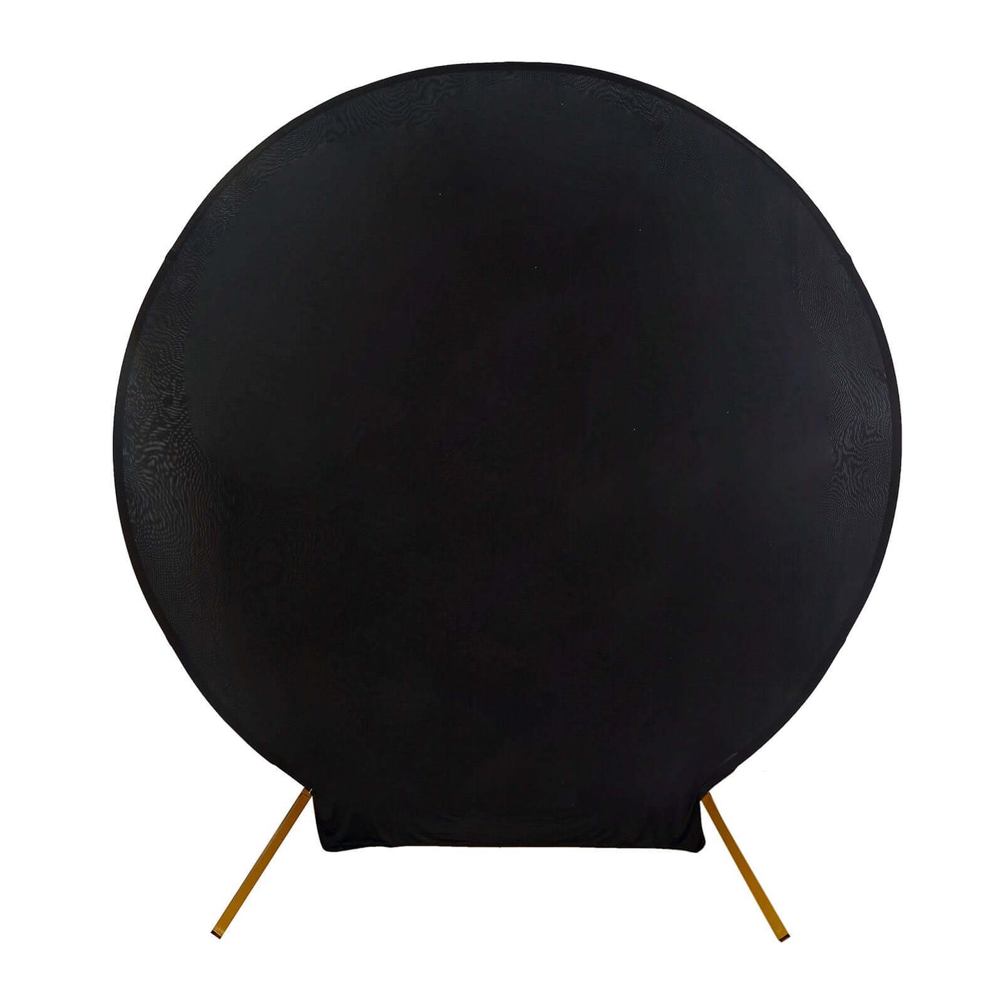 7.5ft Black Round Spandex Fit Party Backdrop Stand Cover