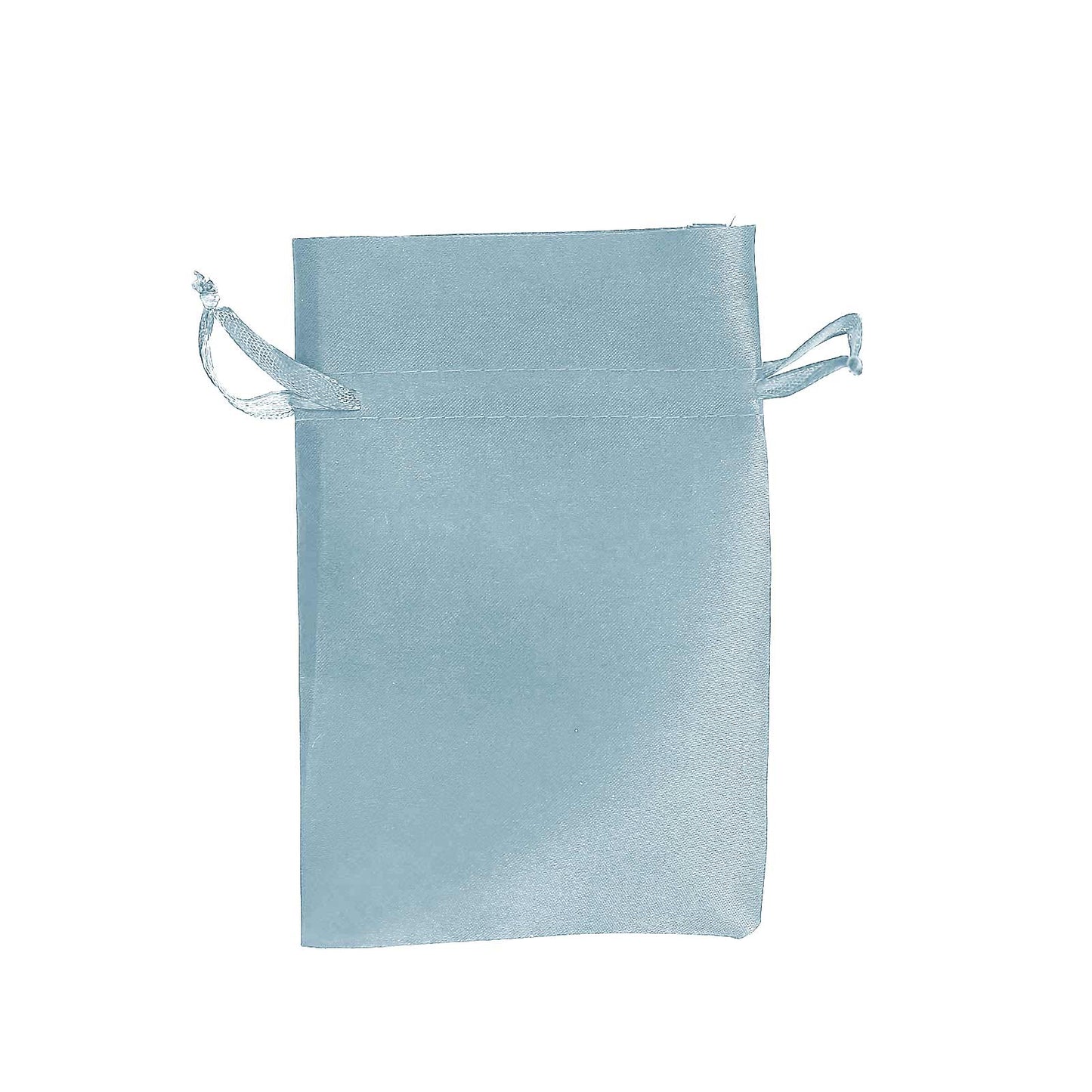 12 Pack 4"x6" Dusty Blue Satin Drawstring Wedding Party Favor Gift Bags