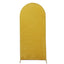 5ft Gold Shimmer Tinsel Spandex Chiara Backdrop Stand Cover For Fitted Round Top Wedding Arch