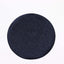 6-Pack Placemats Glitter Design Navy Blue Sparkle Round - Non-Slip Decorative Dining Table Mats 13"