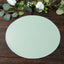50 Pack 13" Round Disposable Paper Placemats â€“ Sage Green Cardboard Dining Table Mats, 120 GSM
