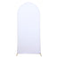 5ft Matte White Spandex Fitted Chiara Backdrop Stand Cover For Round Top Wedding Arch
