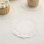100 Pcs Paper 4" Round Placemats in White - Food Grade Lace Paper Doilies for Dessert Display & Table Decor