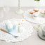 100 Pcs Paper 14" Round Placemats in White - Food Grade Lace Paper Doilies for Dessert Display & Table Decor