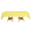 Polyester 60"x102" Rectangle Tablecloth Yellow - Durable and Stylish Table Cover