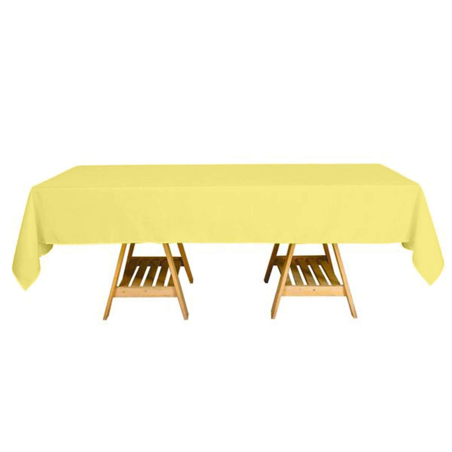 Polyester 60"x102" Rectangle Tablecloth Yellow - Durable and Stylish Table Cover