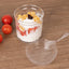 24-Pack Plastic Fruit Dessert Cups Ribbed Clear with Lid and Spoon - Ideal for Parfaits 5oz