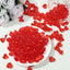 250 Pcs Acrylic Heart Diamond Gems Red Vase Fillers - Romantic Translucent Table Scatters for Valentineâ€™s Day & Events