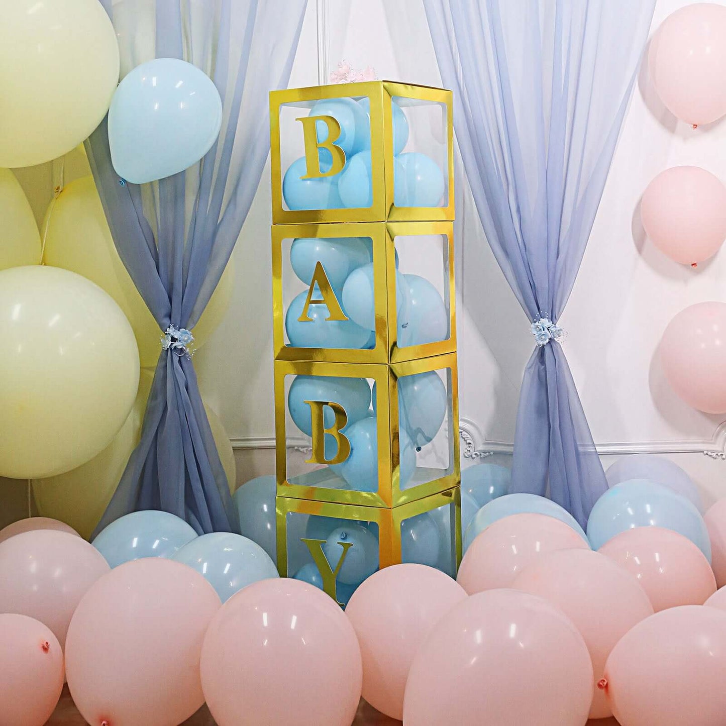 4 Pack 5" Metallic Gold Alphabet Stickers Banner, Customizable Stick on Gold Letters - D