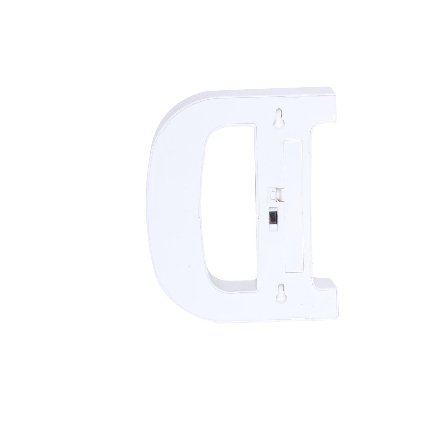 3D Marquee Letter "D" Warm White 6 LED Lights Gold - Chic Light-Up Decor for Events 6"