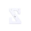 3D Marquee Letter "Z" Warm White 7 LED Lights Gold - Chic Light-Up Decor for Events 6"