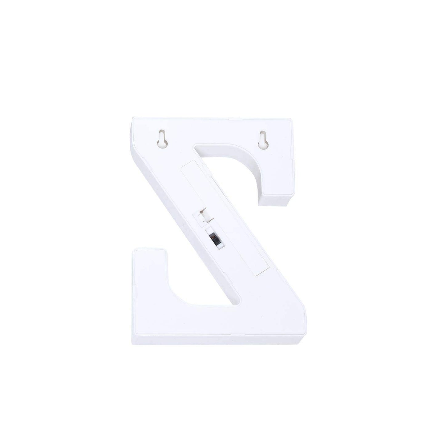 3D Marquee Letter "Z" Warm White 7 LED Lights Gold - Chic Light-Up Decor for Events 6"