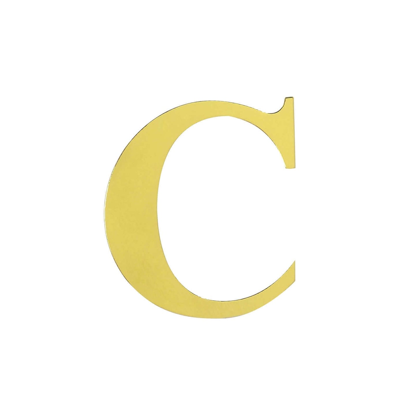 4 Pack 5" Metallic Gold Alphabet Stickers Banner, Customizable Stick on Gold Letters - C