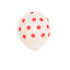 25 Pack 12" Hot Pink and White Fun Polka Dot Latex Party Balloons