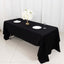 100% Cotton 60"x126" Rectangle Tablecloth Black Linen - Sophisticated, Soft & Breathable Table Cover